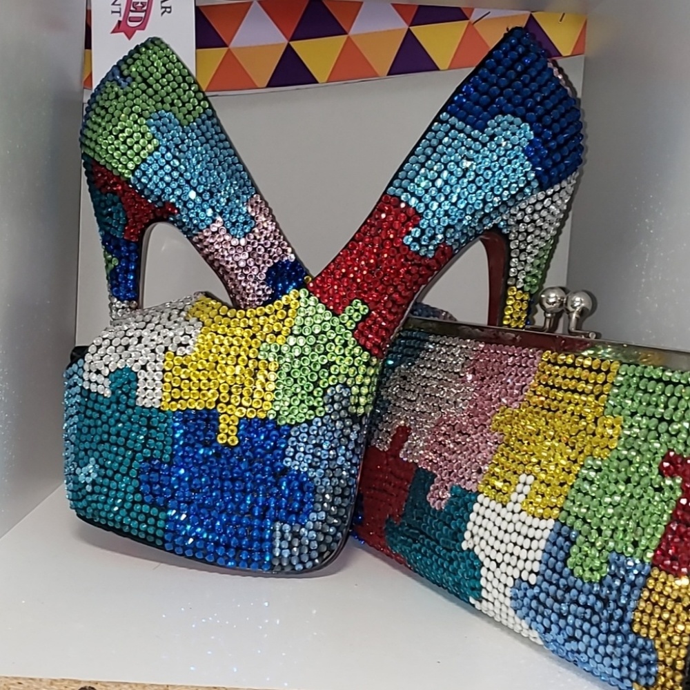 Custom Autism set (heels and clutch)